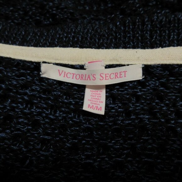 Victoria's‎ Secret women's linen blend boat neck open knit pullover sweater M - Picture 7 of 13